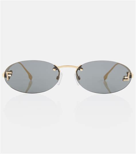 fendi modified oval plastic sunglasses|Fendi sunglasses wendy williams.